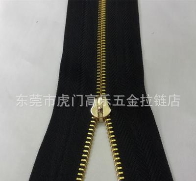 5號(hào)金屬鍍淺金加寬邊拉鏈 尊貴與功能的完美融合